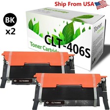 2PK CLT406S CLT 406S CLT-406S Toner Cartridge for Samsung CLX-3305FN 3306 3306W picture