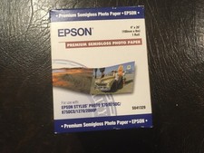 Epson S041329 4in Roll Premium Semigloss Photo Paper, 4