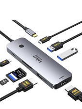 Selore USB C Docking Station Dual HDMI Monitor,9in1 picture