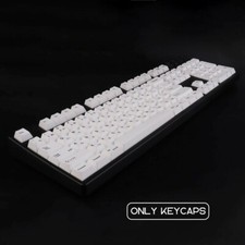 PBT 135 Keys Cherry Profile DYE-Sub Japanese Keycap Sushi White Theme Minimalist picture