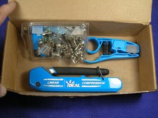 IDEAL 33-632 LINEAR COMPRESSION TOOL ADJUSTABLE F/BNC/RCA picture
