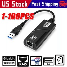 USB 3.0 Gigabit Ethernet LAN RJ45 1000Mbps Network Adapter For Windows PCMac LOT picture