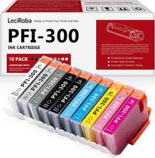 Compatible w/ Canon PFI-300 10 Color Ink Cartridge Set ImagePROGRAF PRO-300 picture