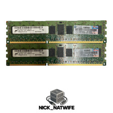 💻 Micron 8GB (2x4GB) DDR3L-1333 PC3L-10600R ECC RAM MT18KSF51272PZ-1G4K1HE picture