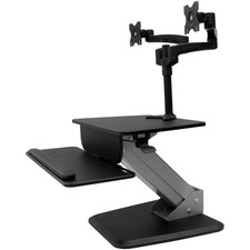 StarTech.com Dual Monitor Sit-to-stand Workstation - One-Touch Height Adjustment picture