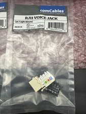 comCables - RJ11 Cat3 Voice Jack Light Almond - Pack of 50 NEW picture