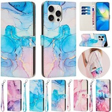 Marble Leather Card Wallet Cover Case For Vivo V60 Y400 Y03 Y18 S17 Y200 V50 Y36 picture