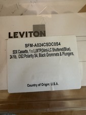 Leviton HDX2 Cassette 2x LLMTP(m)-LC Shuttered (aqua) 24 Fib OM4 Universal picture