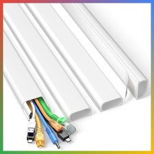 Cord Hider White 62.8in Cable Cover Management Paintable Wire Organizer 4-7 Wire picture