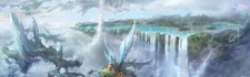 Landscape fantasy art Custom Gaming Mat Desk picture