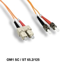 10PCS Kentek 10m OM1 SC to ST Multi-Mode Fiber Optic Cable 62.5/125 Duplex ATM picture