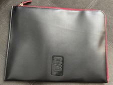 New FIFA 2026 Official Hospitality Leather Laptop Case Black/Red Zip 10.5”x14