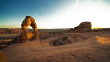 Landscape arches national park rocks nature rock Custom Gaming Mat Desk picture