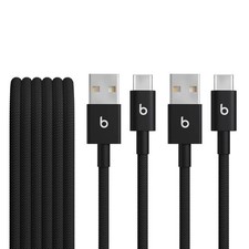 Beats USB-A to USB-C Woven Cables (1.5 m) - Bolt Black (2pk) picture
