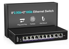 10Gbe Ethernet Switch Unmanaged with 2 x 10Gb RJ45 Ports ➕ 8 x 2.5Gb Base-T Port picture
