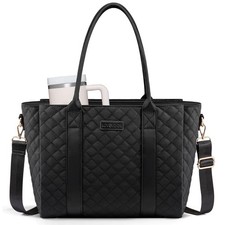 Teacher Tote Bag for Women, Quilted Work Tote Nurse Laptop Bag, Large Compute... picture