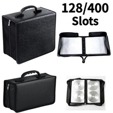 128/400 Disc CD/DVD Wallet Binder Book Sleeves Storage Bag Carrying Case New picture