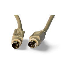 25ft Mini DIN 8 Pin Male to Mini DIN 8 Pin Male Cable - Beige picture
