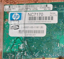 HP NC7170 Dual Port PCI-X 10 100 1000 Gigabit Adapter Card NIC RJ45 Full Height picture