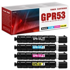 4PK GPR-53 Toner Replacement for Canon GPR53BK GPR-53C GPR-53M GPR-53Y C3530 picture