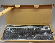 NOS Vtg Big Hewlett Packard USB Wired Keyboard Black/Silver 434821-007 SK2885 picture