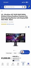 LG UltraGear 45in Curved OLED 3440x1440 240Hz 0.03ms G-SYNC 45GX90SA-B picture