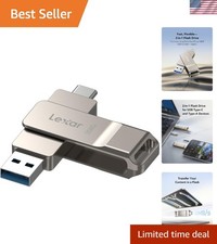 D40E 256GB Dual USB 3.2 Gen 1 Type-C Jump Drive, USB-C Flash Metal Housing Sw... picture