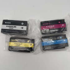 950XL 951XL Ink Cartridge Lot 4 Pack Black Cyan Magenta Yellow Compatible XL picture