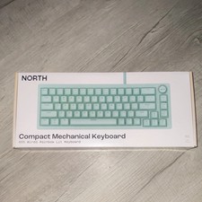 NEW NORTH Compact Mechanical Keyboard Wired Mint Green LED rainbow lighting picture