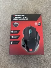Monster LED Optical Gaming Mouse Wired USB RGB 3200 DPI Ergonomic picture