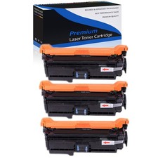 3PK Black CE260A 647A Toner for HP Color LaserJet CP4525DN CP4525XH CP4025N picture