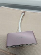 LENTION Rose Gold 4-in-1 USB-C Hub Type C USB 3.0 USB 2.0 Adapter picture