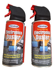 Air Duster Cans Spray 2 oz. Electronics Computer Keyboard 2oz. Pack of 2 picture