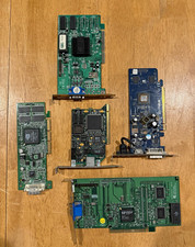 Lot of 5 Vintage PC Cards NVIDIA GeForce2 ASUS SiS S3 Video Ethernet Untested picture