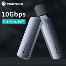 M.2 NGFF NVMe SATA SSD to USB 3.2 External Hard Drive Enclosure Case 4TB 10 Gbps picture