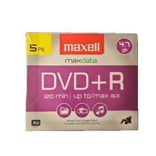 Maxell DVD-R Rewritable 5 Pack of Discs 4.7 GB Factory Sealed👍👍 picture