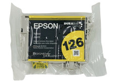 Genuine Epson 126 DuraBrite Yellow Ink Cartridge  T126220 T126420 OEM T1264 picture