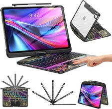 Clear Case for iPad Pro 13 Inch M5 M4 2025 2024 w/ Pencil Holder Auto Wake Sleep picture