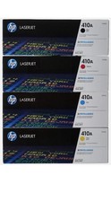 HP 410A Toner Cartridge Set (Black, Cyan, Magenta, Yellow) -Pack Of 4  M452 M477 picture
