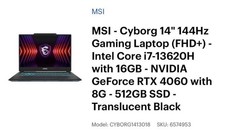 MSI - Cyborg 14 Gaming Laptop picture