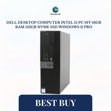 Dell Desktop Computer Intel i5 PC SFF 16GB RAM 512GB NVMe SSD Windows 11 Pro picture