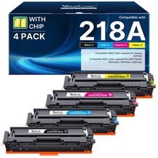 Cartridge 218A Compatible HP 4 Pack High Yield with Chip Toner Valuetoner picture