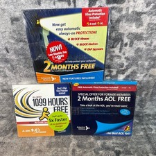 AOL America Online Software 9.0 Optimized Top Speed 1099 Hours Free Discs Sealed picture