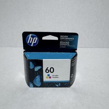 New Genuine HP 60 Tri-Color Ink Cartridge Exp. Date 12/2021 picture
