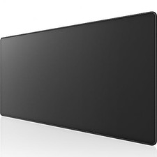 Oversized Gaming Mouse Pad 47.3 x 23.6 in Black Desk Mat Non-Slip Rubber Base picture