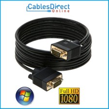 2x SVGA Male Monitor Cable Super Vga Cord 15 Pin 3ft 6ft 10ft 15ft 25ft 50ft lot picture
