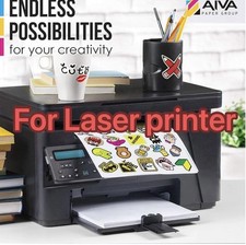 100 pcs translucent vinyl sticker paper for laser printer picture