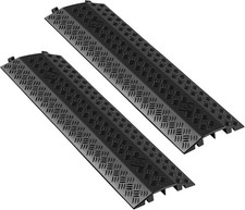 Non-Slip Indoor/Outdoor Cable Cover with 2 Channels - Durable & Odor-Free picture