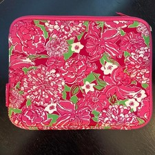 Lilly Pulitzer May Flowers Tablet Sleeve Pink Green 8x10 picture