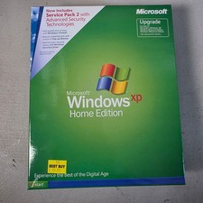 Microsoft Windows XP Home Edition Upgrade SP2 Retail Box 2004 Sealed COA Vintage picture